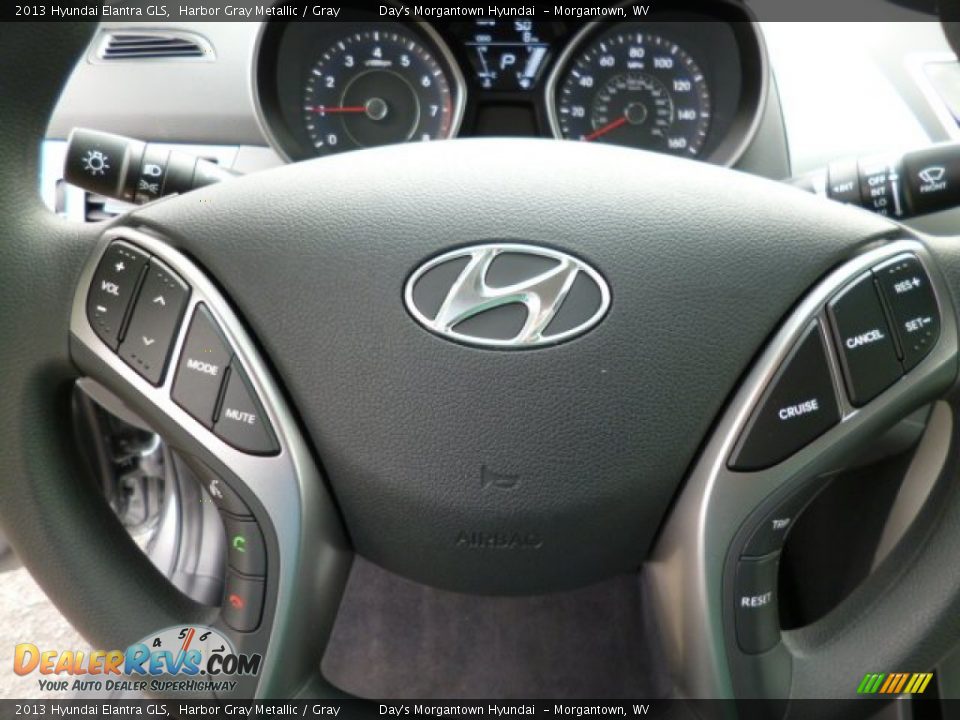 2013 Hyundai Elantra GLS Harbor Gray Metallic / Gray Photo #18