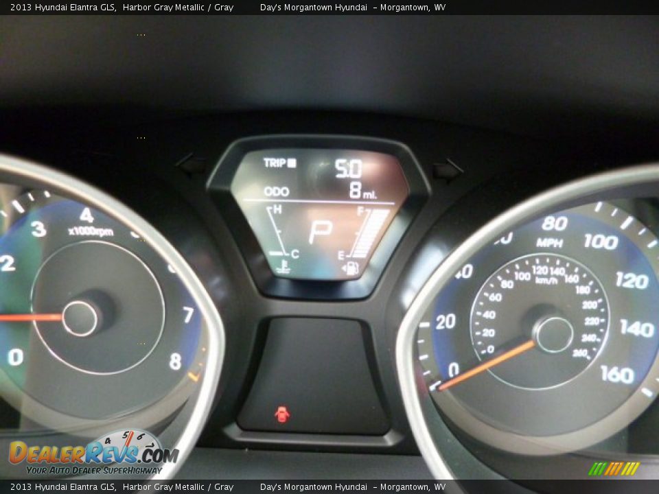 2013 Hyundai Elantra GLS Harbor Gray Metallic / Gray Photo #20
