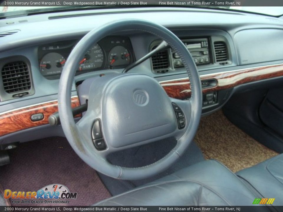 2000 Mercury Grand Marquis LS Deep Wedgewood Blue Metallic / Deep Slate Blue Photo #8