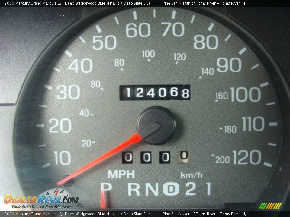 2000 Mercury Grand Marquis LS Deep Wedgewood Blue Metallic / Deep Slate Blue Photo #13