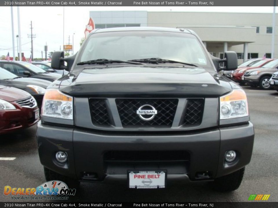 2010 Nissan Titan PRO-4X Crew Cab 4x4 Smoke Metallic / Charcoal Photo #2
