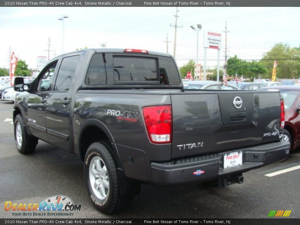 2010 Nissan Titan PRO-4X Crew Cab 4x4 Smoke Metallic / Charcoal Photo #5