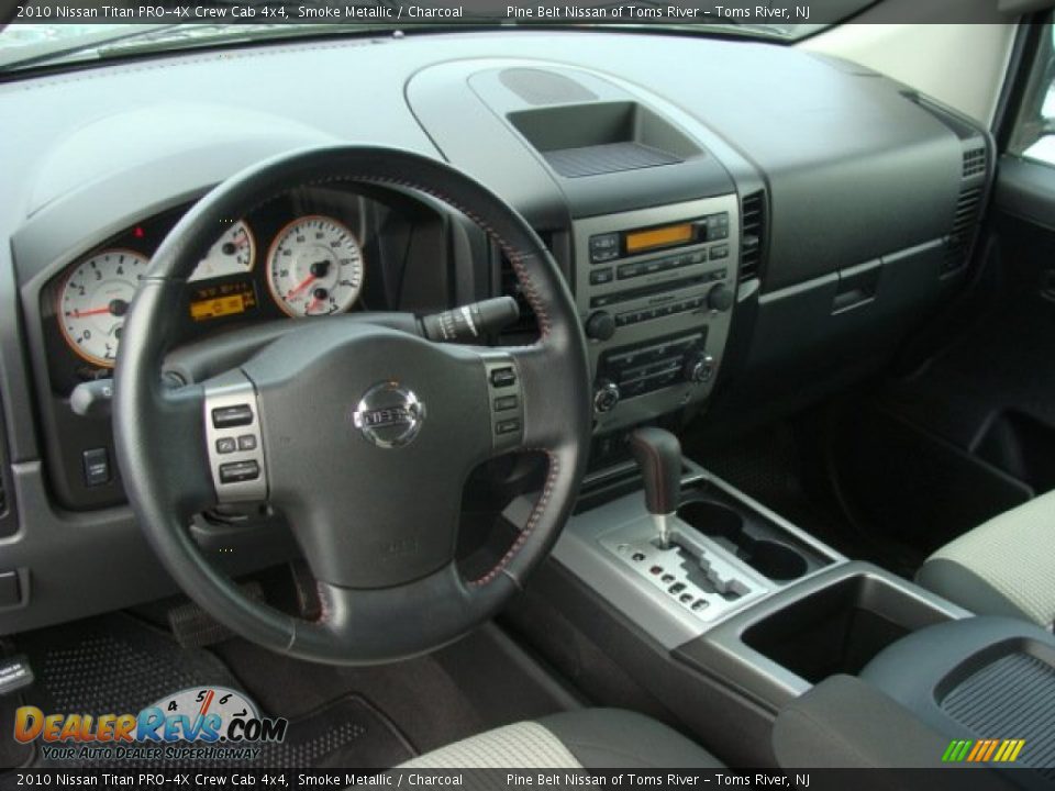 2010 Nissan Titan PRO-4X Crew Cab 4x4 Smoke Metallic / Charcoal Photo #9