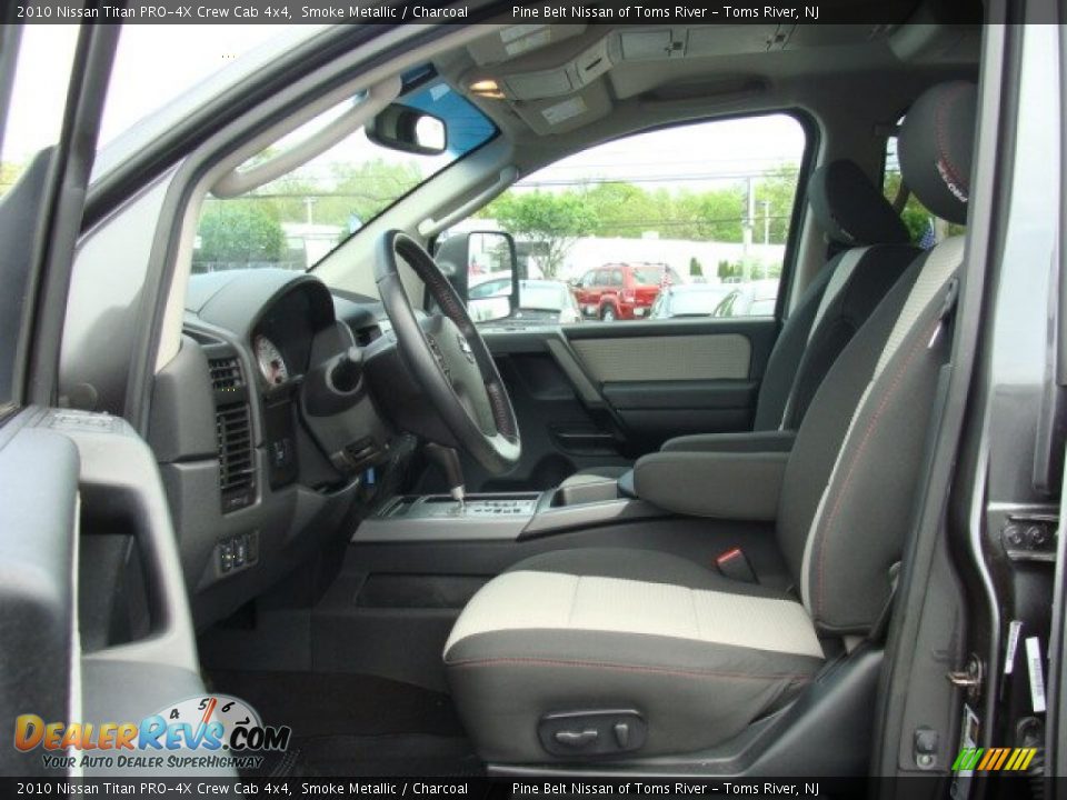 2010 Nissan Titan PRO-4X Crew Cab 4x4 Smoke Metallic / Charcoal Photo #10