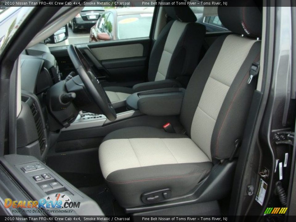 Charcoal Interior - 2010 Nissan Titan PRO-4X Crew Cab 4x4 Photo #11