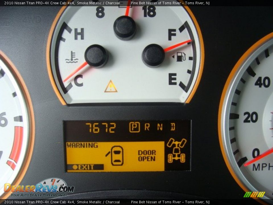 2010 Nissan Titan PRO-4X Crew Cab 4x4 Smoke Metallic / Charcoal Photo #14