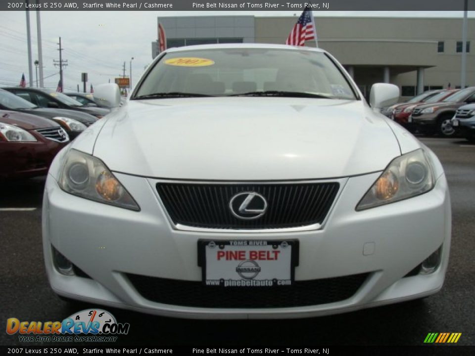 2007 Lexus IS 250 AWD Starfire White Pearl / Cashmere Photo #2