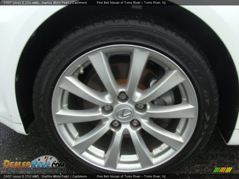2007 Lexus IS 250 AWD Starfire White Pearl / Cashmere Photo #3