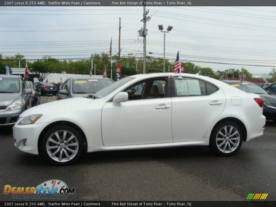 2007 Lexus IS 250 AWD Starfire White Pearl / Cashmere Photo #4