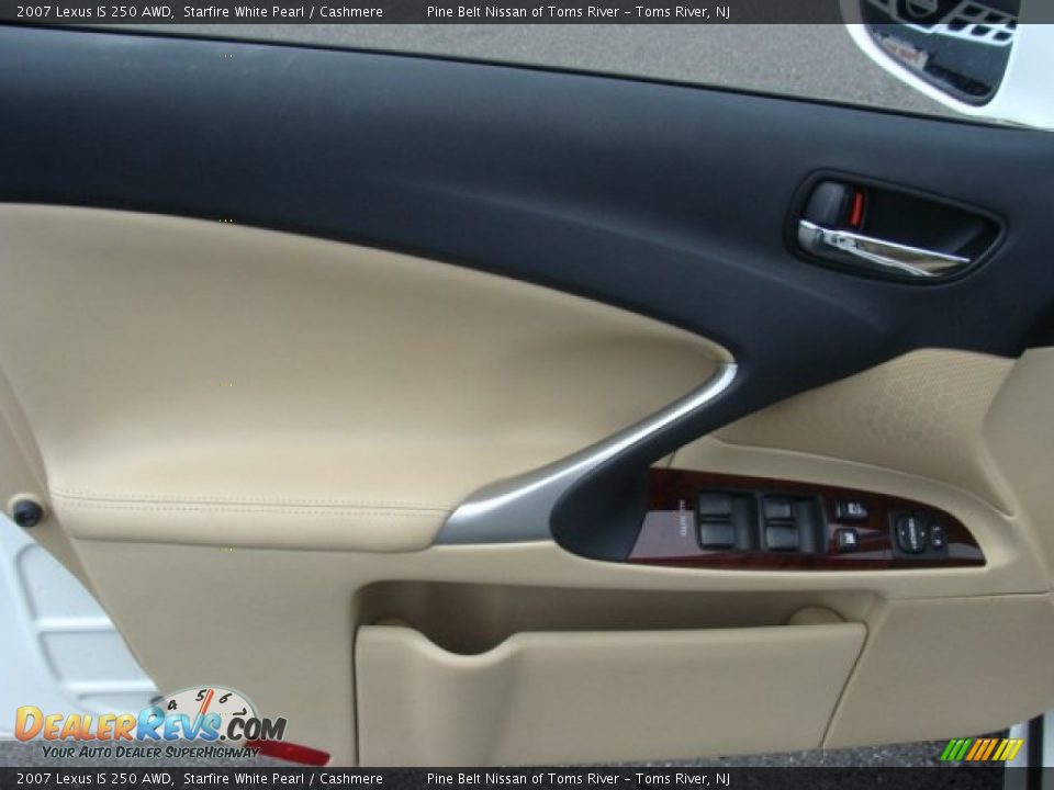 2007 Lexus IS 250 AWD Starfire White Pearl / Cashmere Photo #8