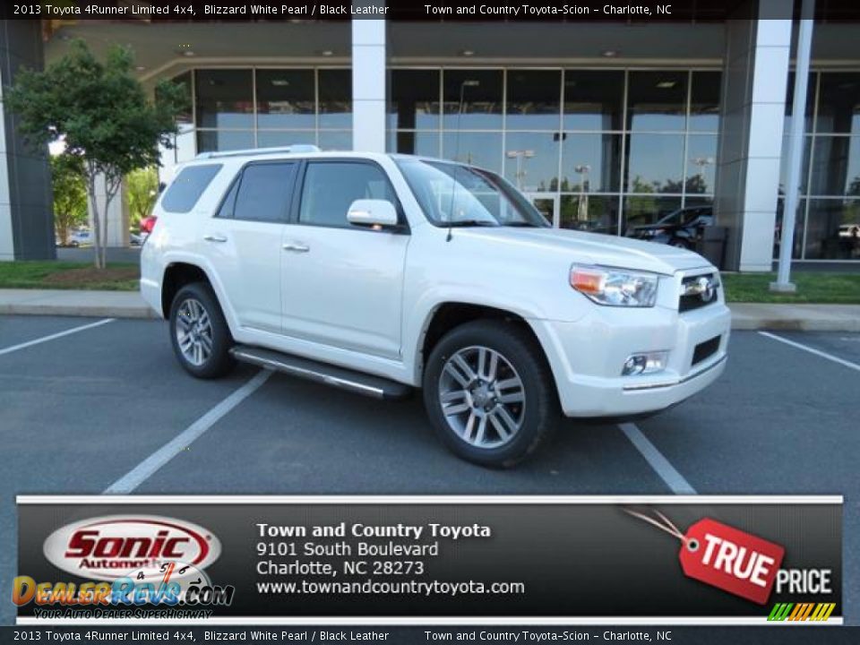 2013 Toyota 4Runner Limited 4x4 Blizzard White Pearl / Black Leather Photo #1