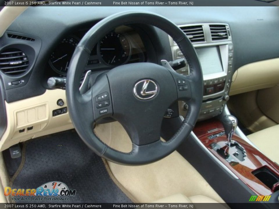 2007 Lexus IS 250 AWD Starfire White Pearl / Cashmere Photo #9