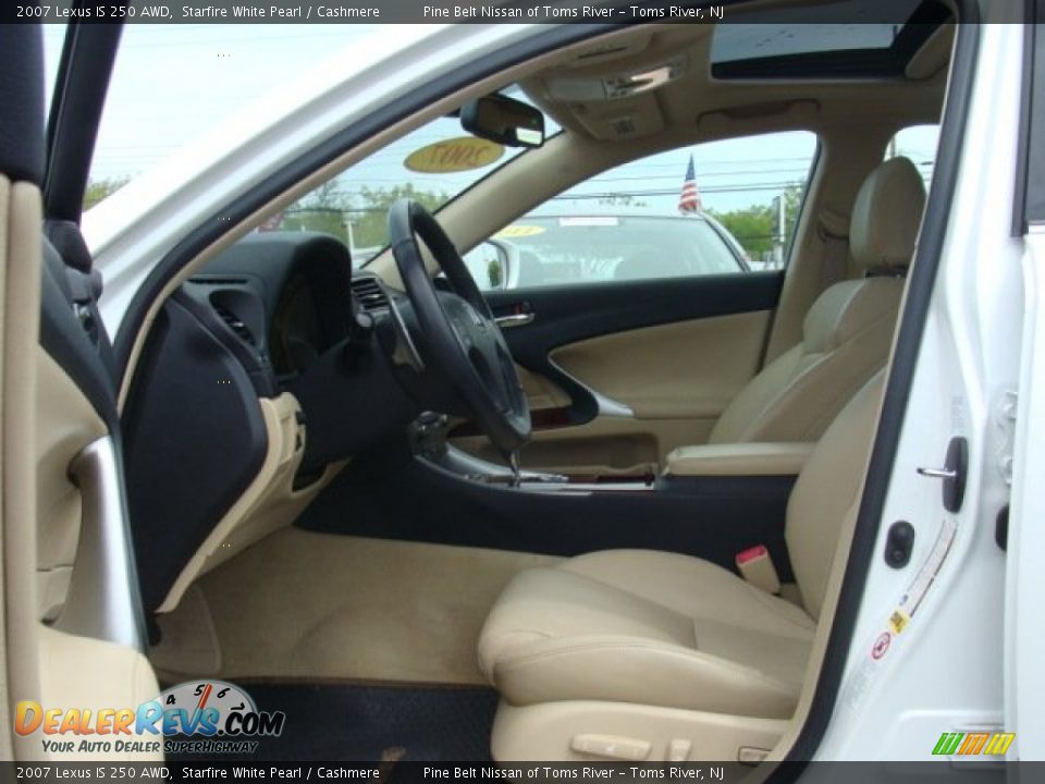 2007 Lexus IS 250 AWD Starfire White Pearl / Cashmere Photo #10