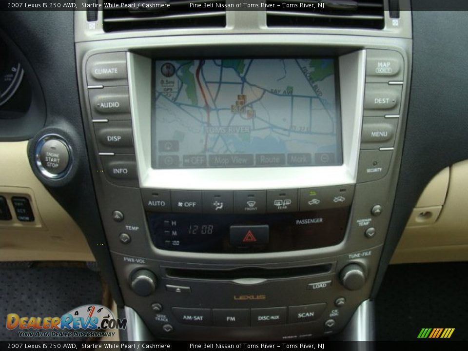 2007 Lexus IS 250 AWD Starfire White Pearl / Cashmere Photo #12