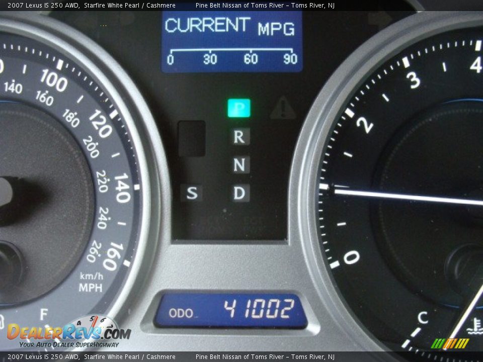 2007 Lexus IS 250 AWD Starfire White Pearl / Cashmere Photo #14