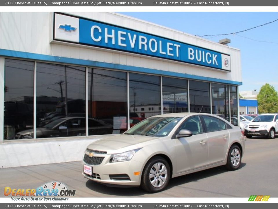 2013 Chevrolet Cruze LS Champagne Silver Metallic / Jet Black/Medium Titanium Photo #1