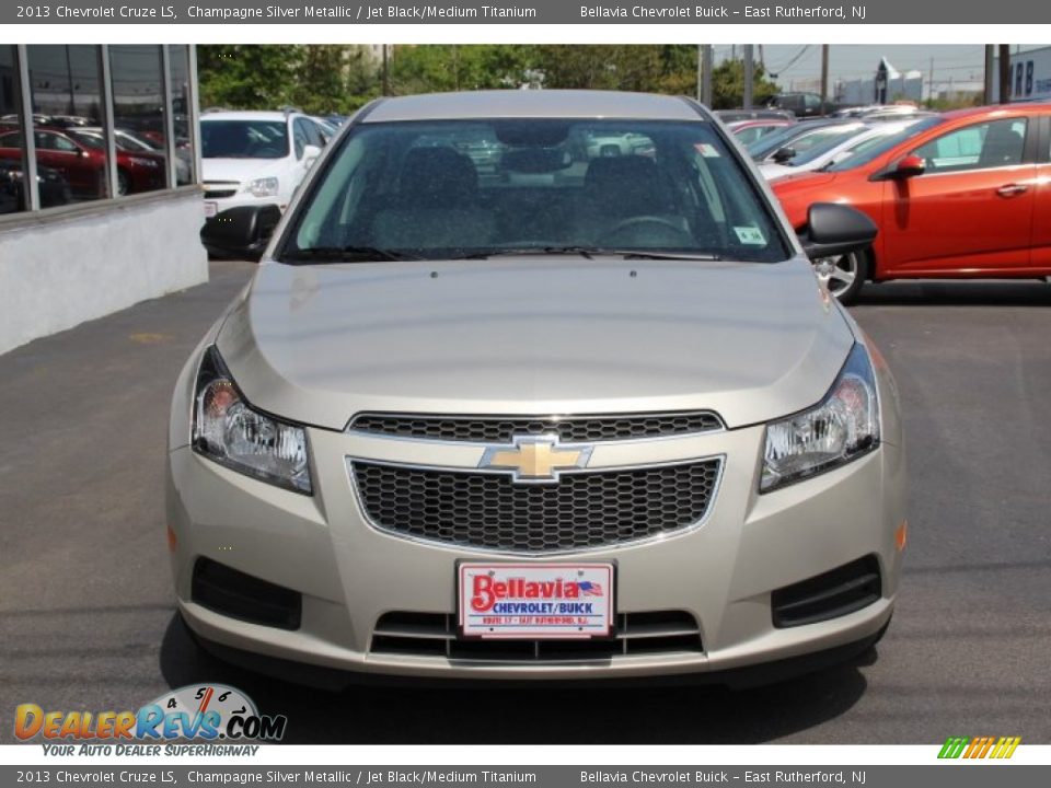 2013 Chevrolet Cruze LS Champagne Silver Metallic / Jet Black/Medium Titanium Photo #2