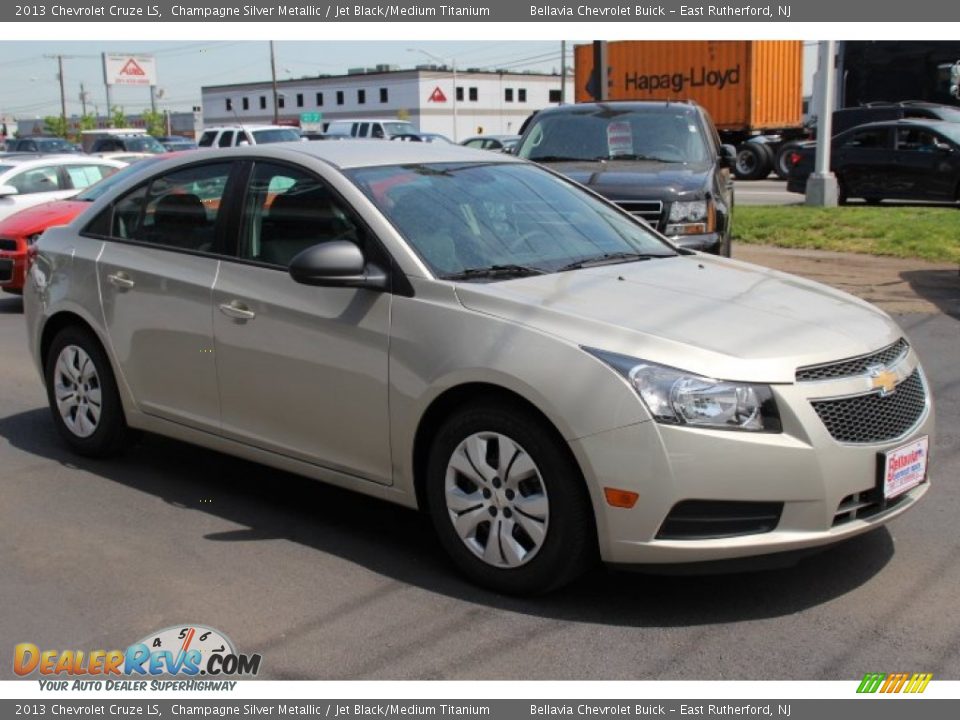 2013 Chevrolet Cruze LS Champagne Silver Metallic / Jet Black/Medium Titanium Photo #3