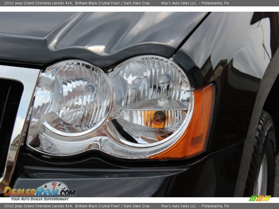 2010 Jeep Grand Cherokee Laredo 4x4 Brilliant Black Crystal Pearl / Dark Slate Gray Photo #34