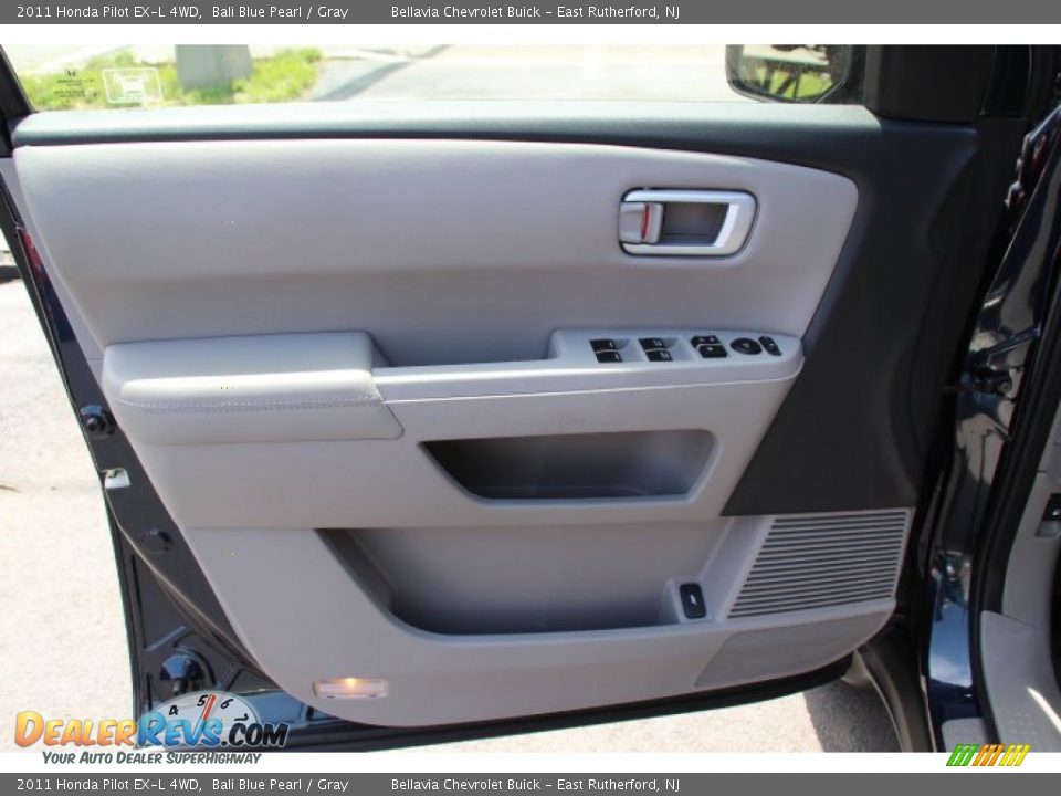 2011 Honda Pilot EX-L 4WD Bali Blue Pearl / Gray Photo #6