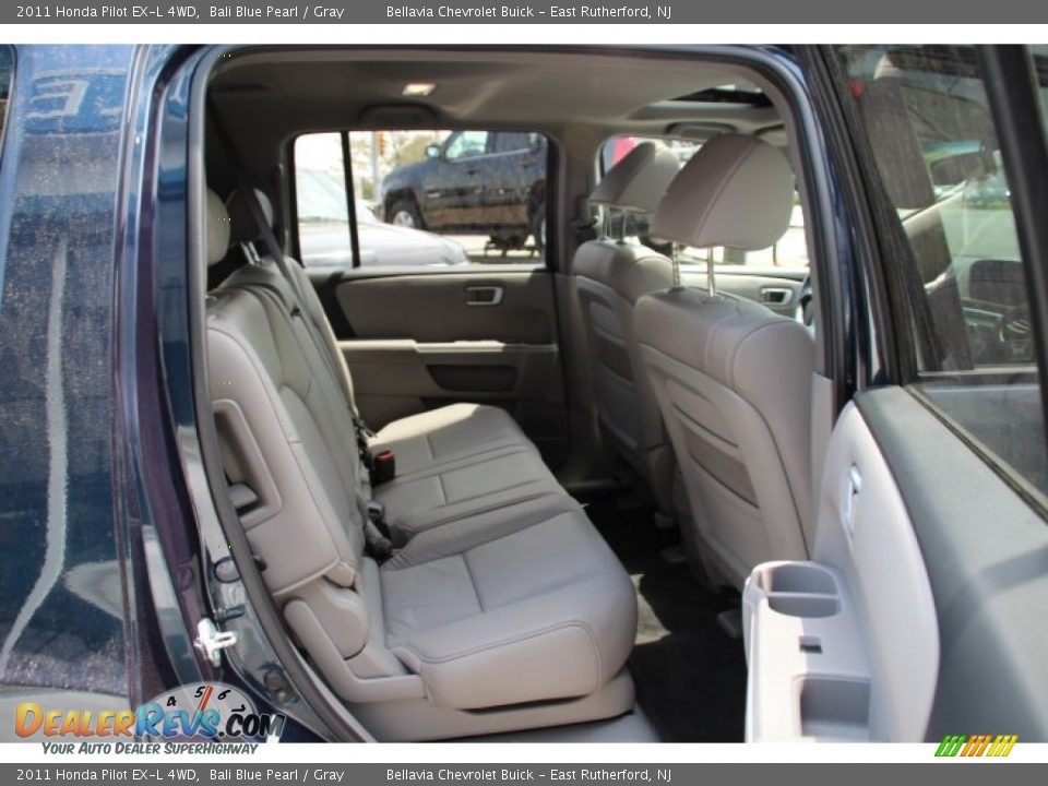 2011 Honda Pilot EX-L 4WD Bali Blue Pearl / Gray Photo #10