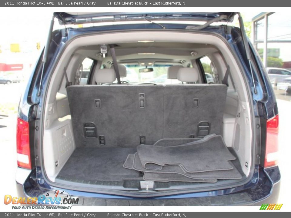 2011 Honda Pilot EX-L 4WD Bali Blue Pearl / Gray Photo #11
