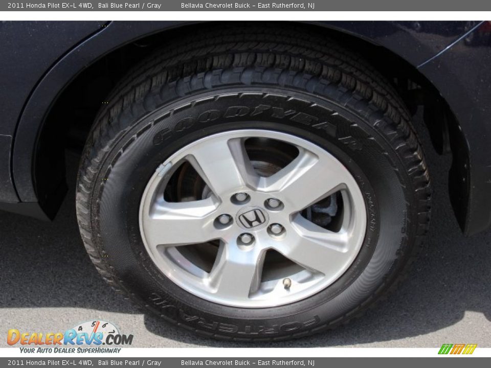 2011 Honda Pilot EX-L 4WD Bali Blue Pearl / Gray Photo #12