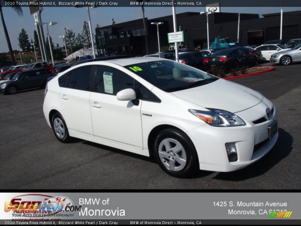 2010 Toyota Prius Hybrid II Blizzard White Pearl / Dark Gray Photo #1