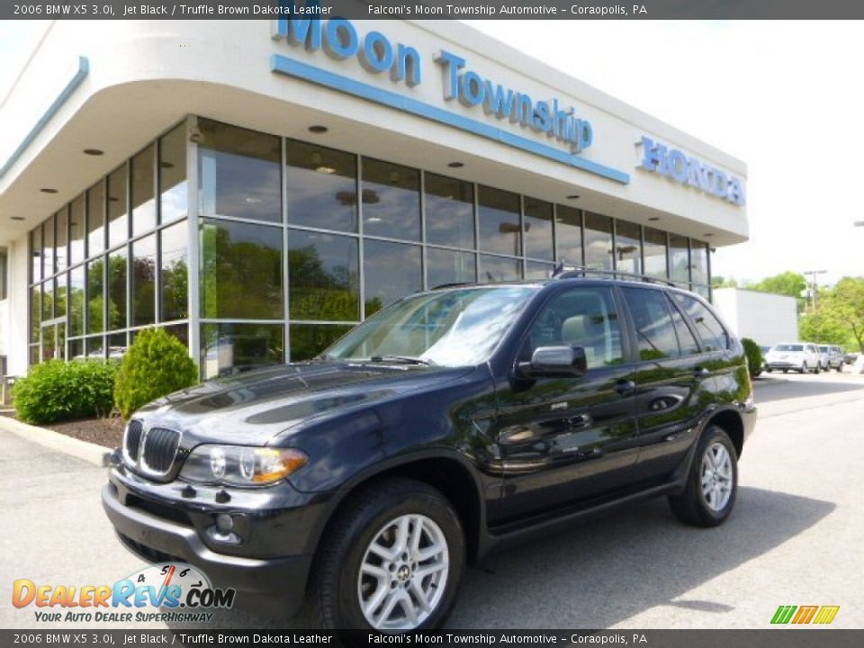 2006 BMW X5 3.0i Jet Black / Truffle Brown Dakota Leather Photo #1