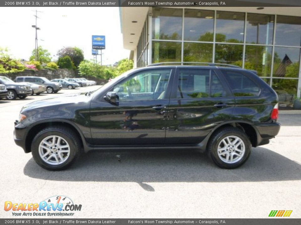 2006 BMW X5 3.0i Jet Black / Truffle Brown Dakota Leather Photo #2