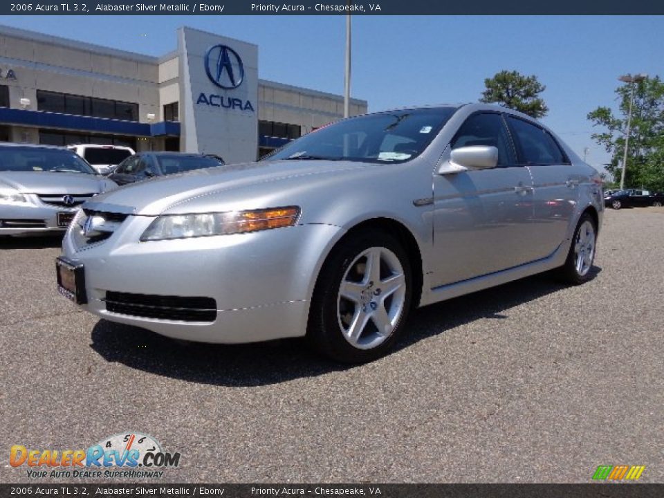 2006 Acura TL 3.2 Alabaster Silver Metallic / Ebony Photo #2