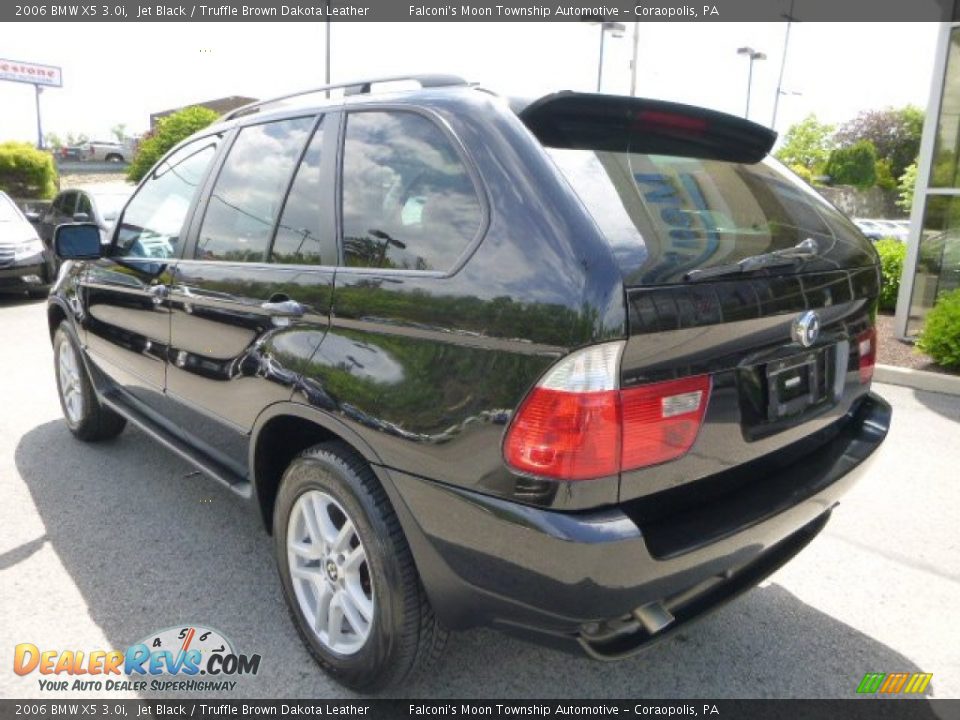 2006 BMW X5 3.0i Jet Black / Truffle Brown Dakota Leather Photo #3