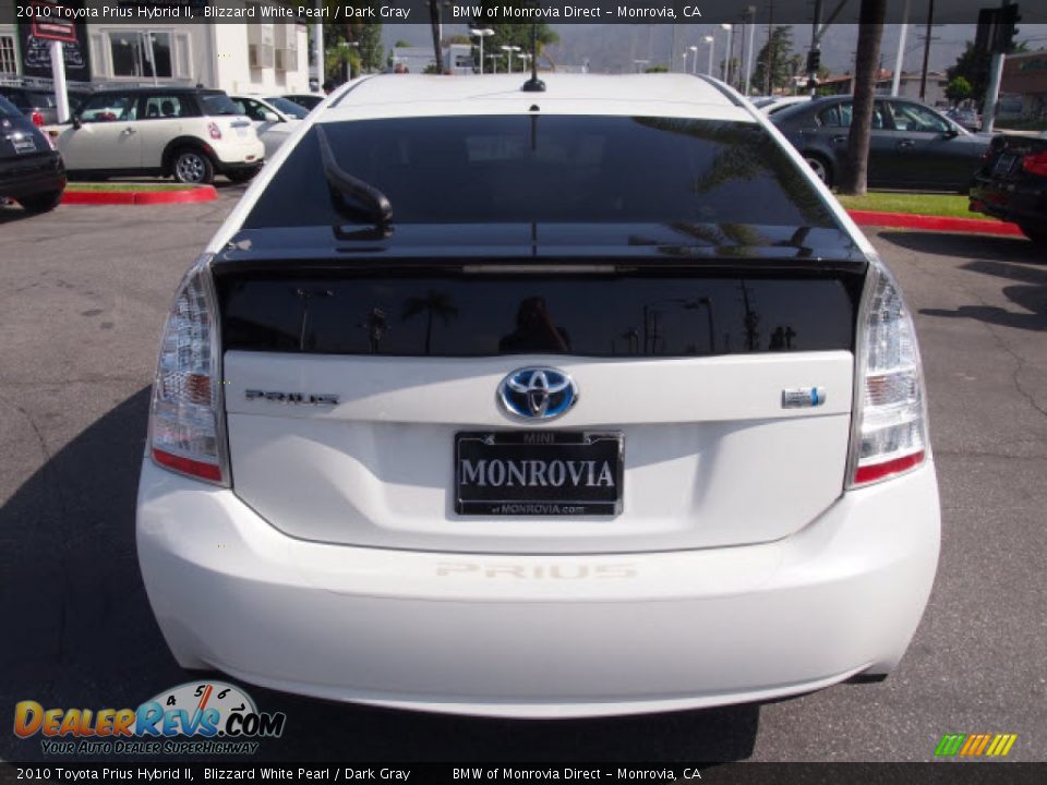 2010 Toyota Prius Hybrid II Blizzard White Pearl / Dark Gray Photo #8