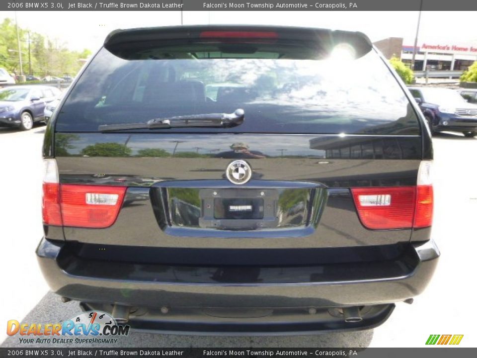 2006 BMW X5 3.0i Jet Black / Truffle Brown Dakota Leather Photo #4