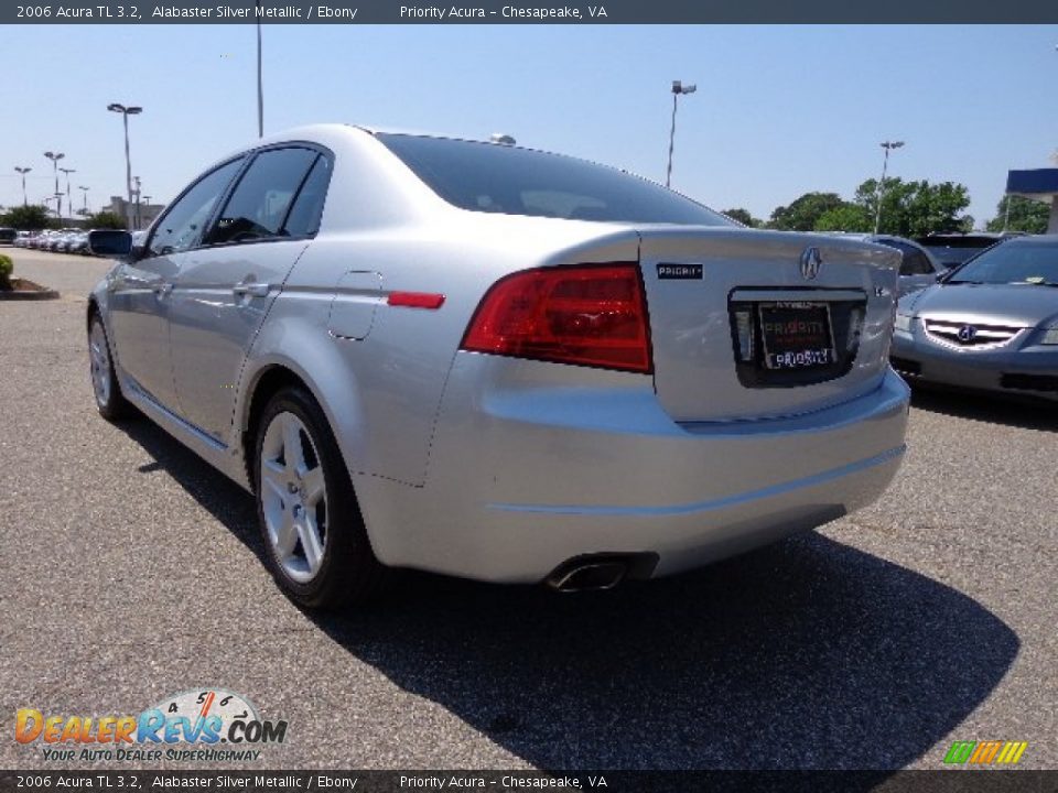2006 Acura TL 3.2 Alabaster Silver Metallic / Ebony Photo #4