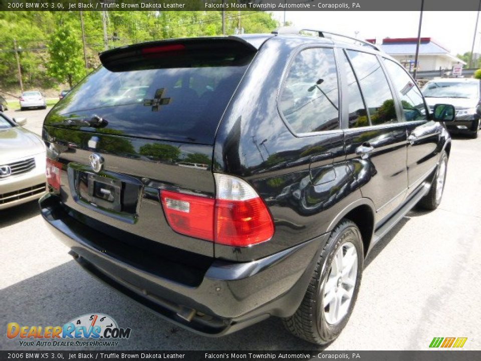 2006 BMW X5 3.0i Jet Black / Truffle Brown Dakota Leather Photo #5
