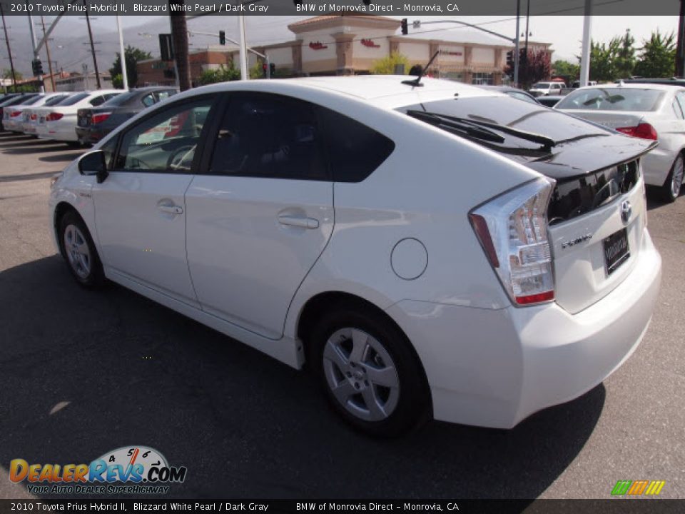 2010 Toyota Prius Hybrid II Blizzard White Pearl / Dark Gray Photo #10