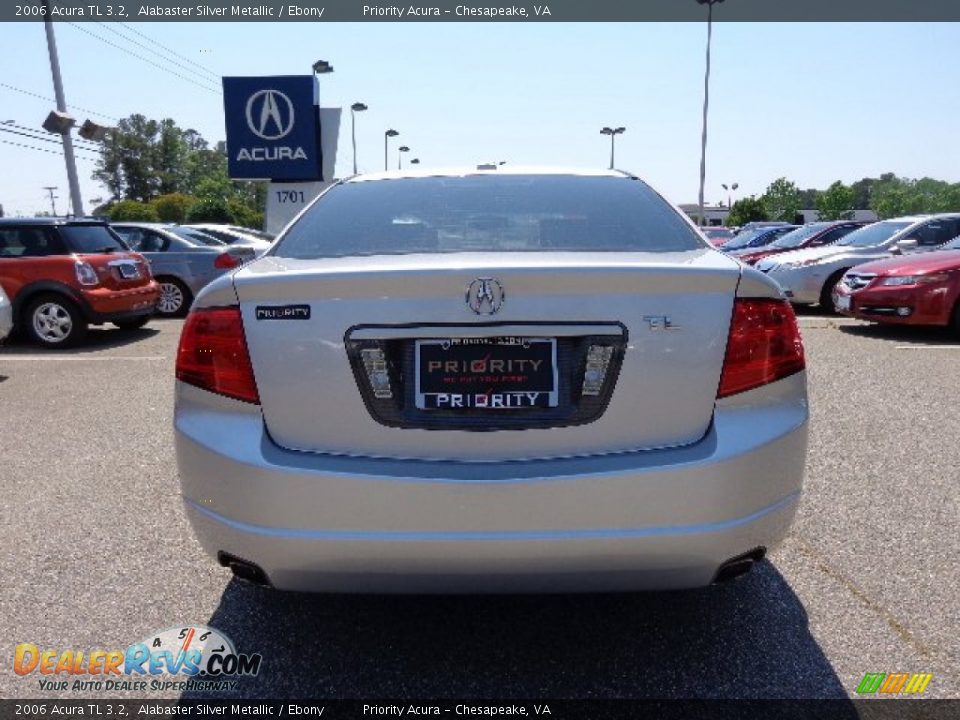 2006 Acura TL 3.2 Alabaster Silver Metallic / Ebony Photo #5