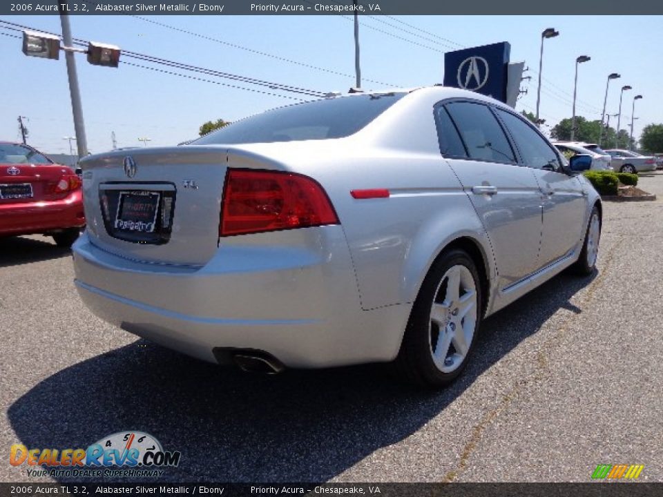 2006 Acura TL 3.2 Alabaster Silver Metallic / Ebony Photo #6