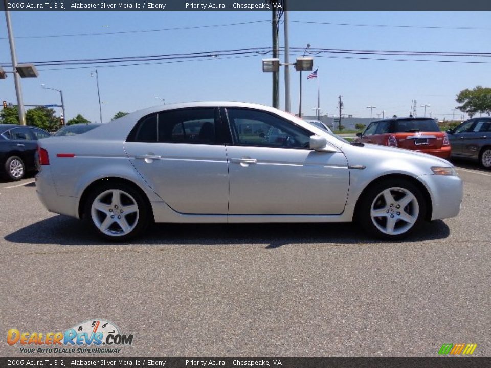 2006 Acura TL 3.2 Alabaster Silver Metallic / Ebony Photo #7