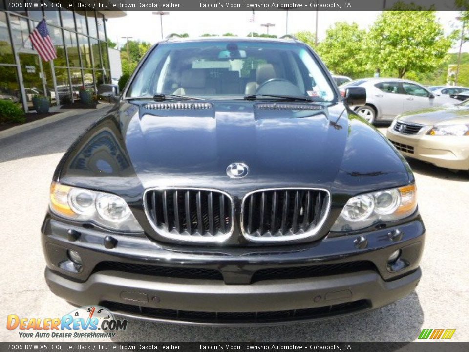 2006 BMW X5 3.0i Jet Black / Truffle Brown Dakota Leather Photo #8