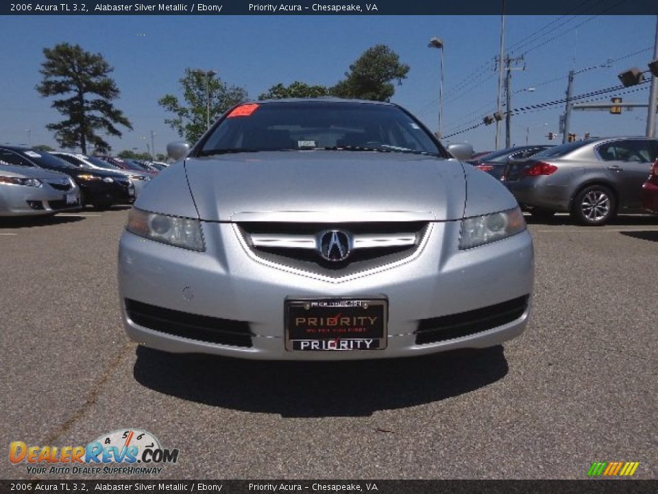 2006 Acura TL 3.2 Alabaster Silver Metallic / Ebony Photo #10