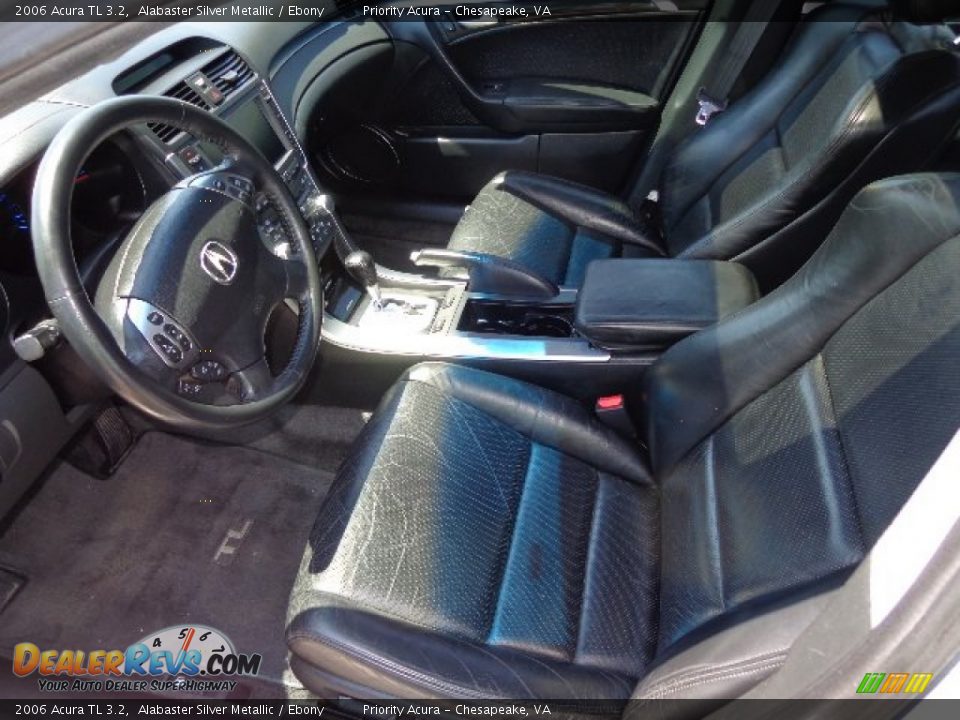 2006 Acura TL 3.2 Alabaster Silver Metallic / Ebony Photo #11