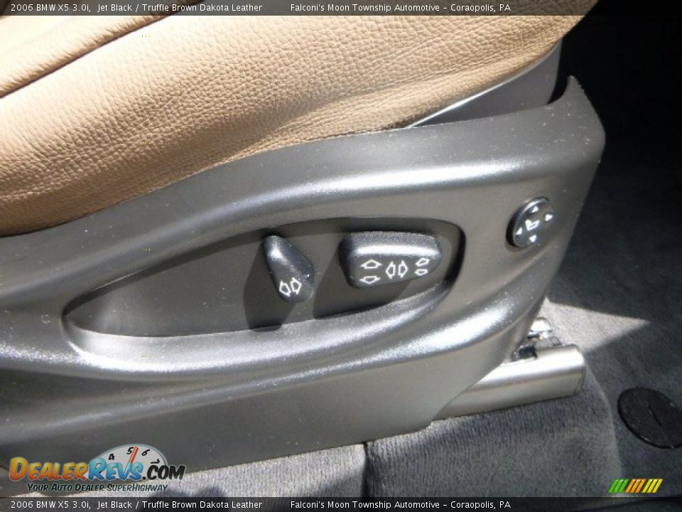 2006 BMW X5 3.0i Jet Black / Truffle Brown Dakota Leather Photo #12