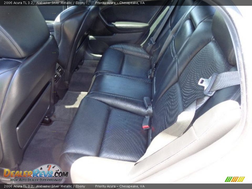 2006 Acura TL 3.2 Alabaster Silver Metallic / Ebony Photo #12
