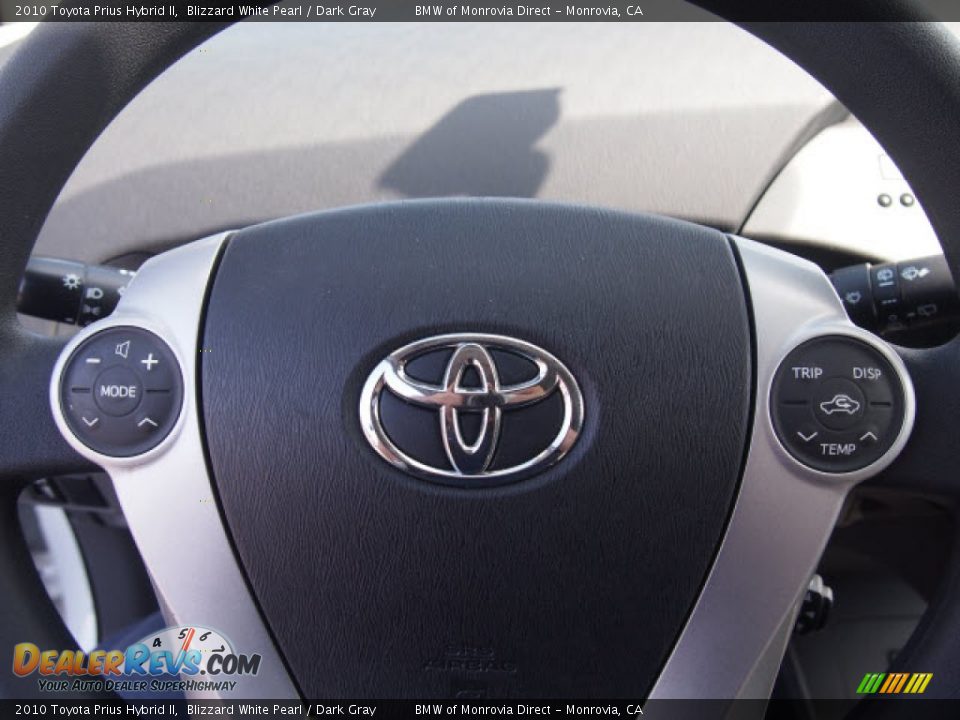2010 Toyota Prius Hybrid II Blizzard White Pearl / Dark Gray Photo #17