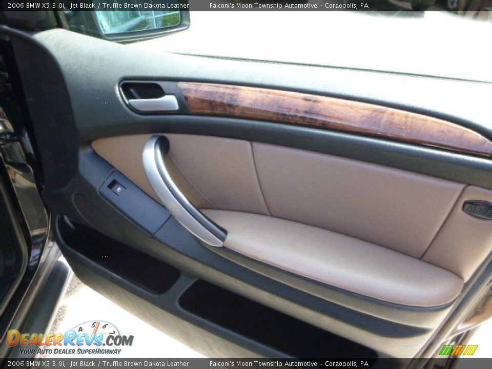 2006 BMW X5 3.0i Jet Black / Truffle Brown Dakota Leather Photo #13
