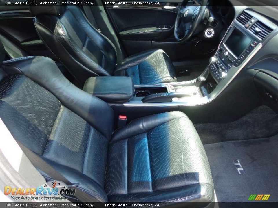 2006 Acura TL 3.2 Alabaster Silver Metallic / Ebony Photo #13