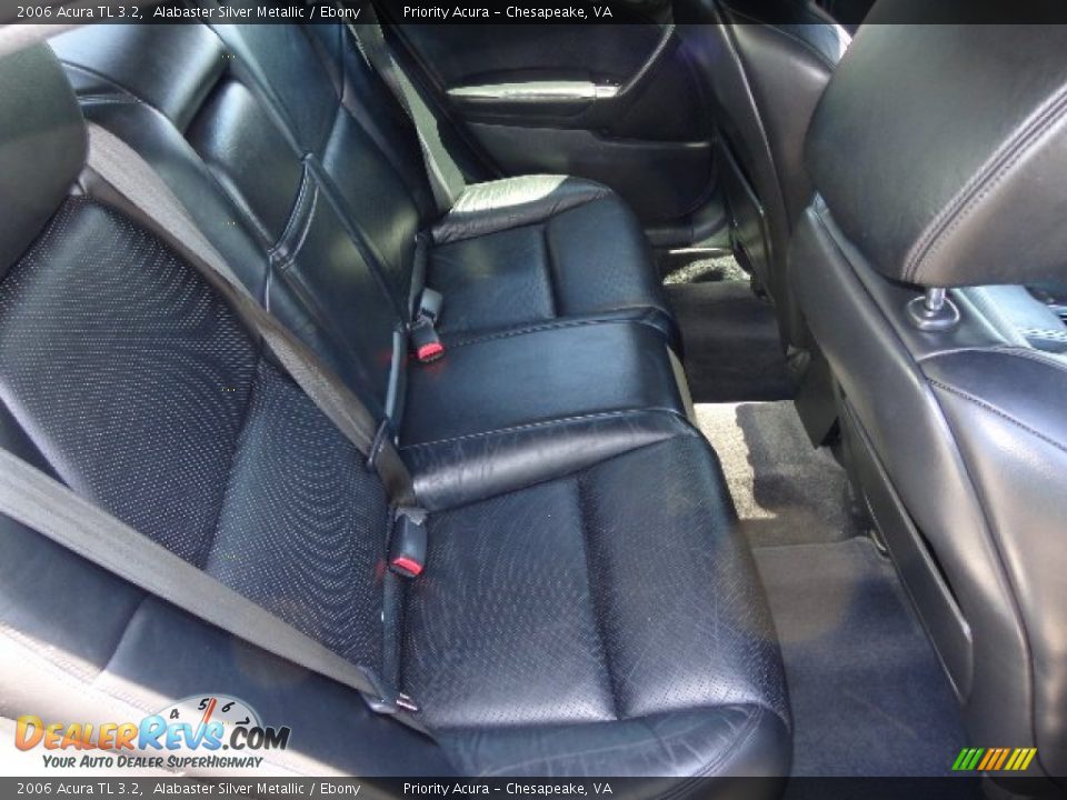 2006 Acura TL 3.2 Alabaster Silver Metallic / Ebony Photo #14