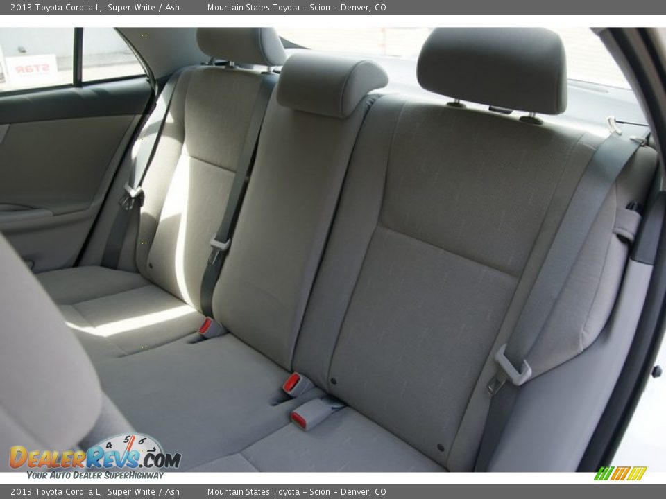 2013 Toyota Corolla L Super White / Ash Photo #7